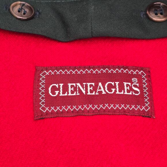 Vintage Wool Coat Forest Green Long 2 Classic Winter Minimalist Old Money Preppy - Picture 8 of 12